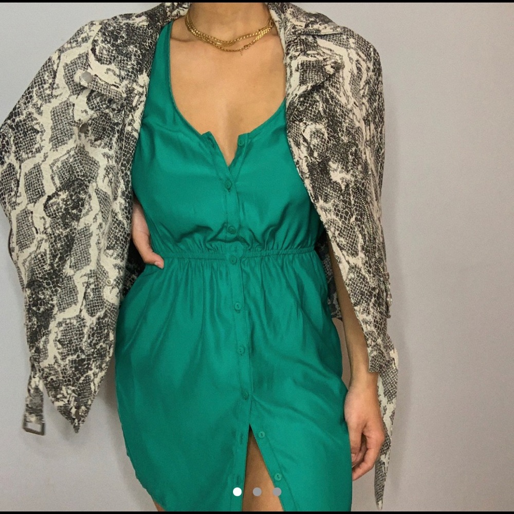 KIMCHI BLUE  Blue-Green Midi Dress